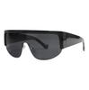 European and American integrated mask sunglasses retro tortoiseshell wide-sided shield sunglasses YK millennial babes half-frame sunshade