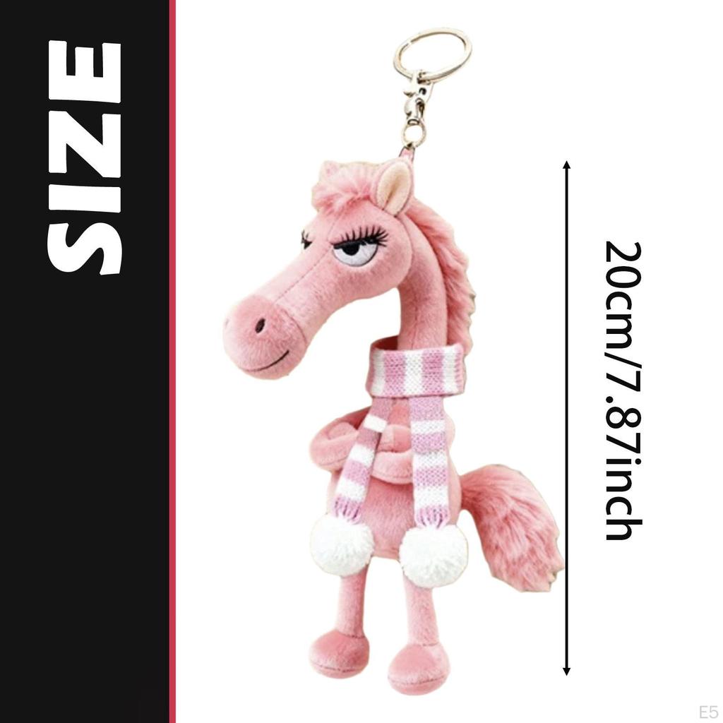 Horse Toy Keychain Decor Chinese Year Decoration