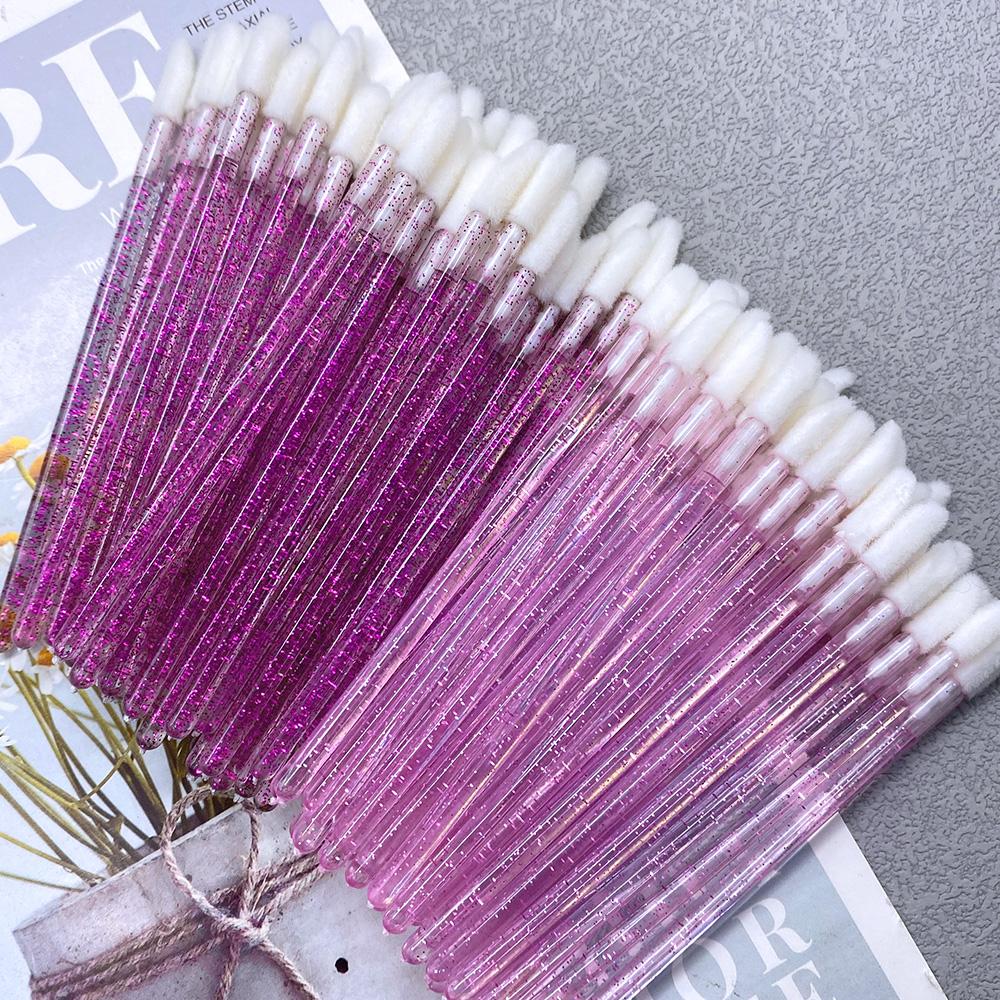 Wholesale 50/1000 PCS Disposable Lip Brush Women Accessories Lipstick Gloss Wands Applicator Make Up Tool Hotting