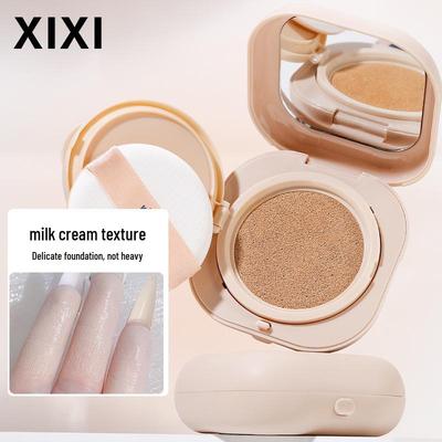 Xixi Soft Light Face Concealer Cushion Cream - Moisturizing, Lightweight, Pore-Minimizing, Natural Finish.