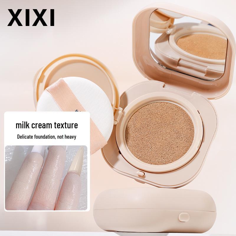 Xixi Soft Light Face Concealer Cushion Cream - Moisturizing, Lightweight, Pore-Minimizing, Natural Finish.