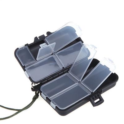 9 Compartimentos Iscas de Pesca Colheres Anzóis Iscas Equipamento Gancho Caixa Plástica Estojo