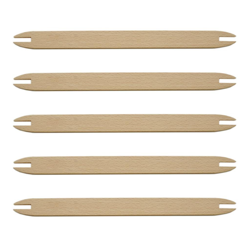 5Pieces Weaving Shuttle Natural Wood Weaving Sticks For Knitting Sweaters Scarf Rugs Wall Hanging Tapestry Crafting