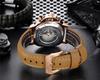PAULAREIS Automatic Luminor Chronograph Full 10 ATM Water Dress Stainless Leather Coming of Age Gift Men's Watch, Movement, Calendar, Diver's,