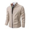 Herfst Winter Jersey Heren Casual Sportjas Effen Kleur Opstaande Kraag Weater Grab Fleece Warm Rits Vest