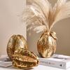 Ceramic Vase Golden Star Fruit Vase Simulated Fruit Ornaments Lemon Flowerpot Flower Arrangement Accessories Home Decoration