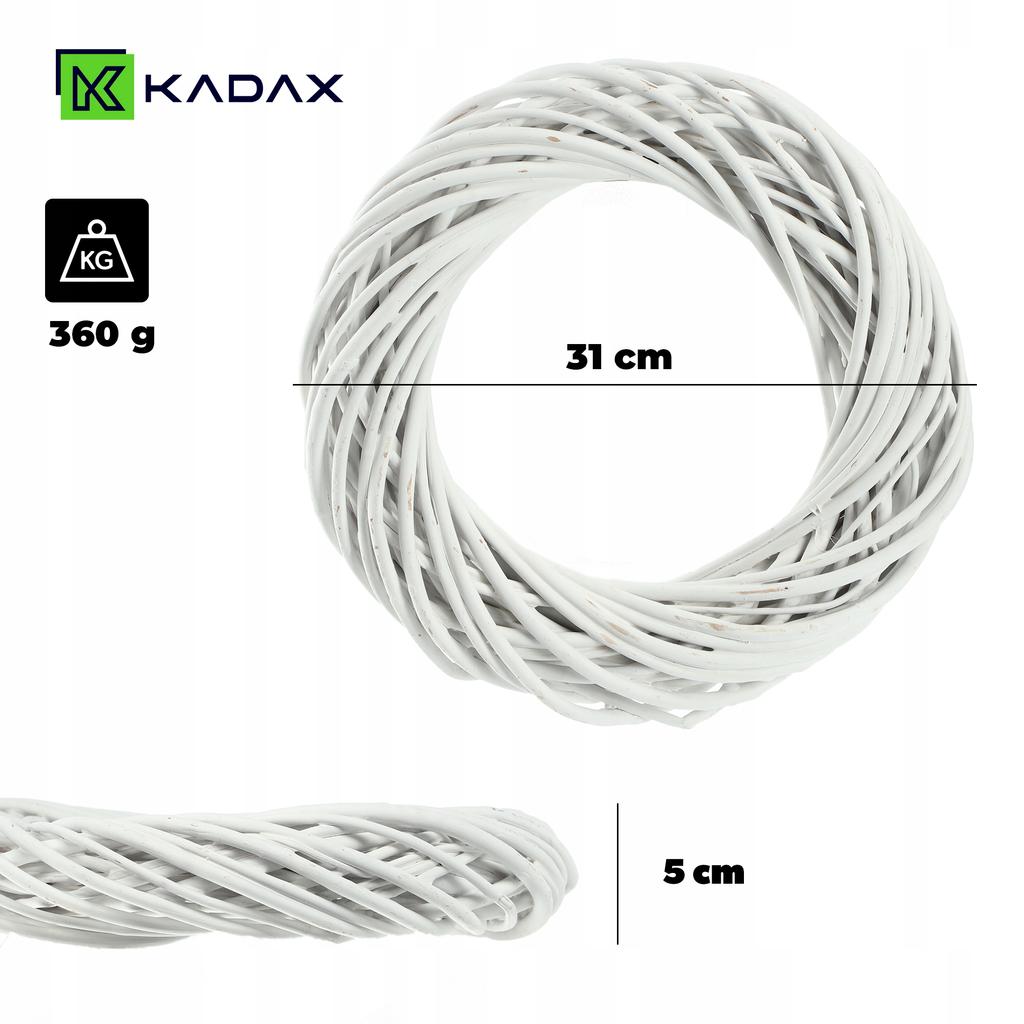 KADAX Wicker Wreath Wicker Swag