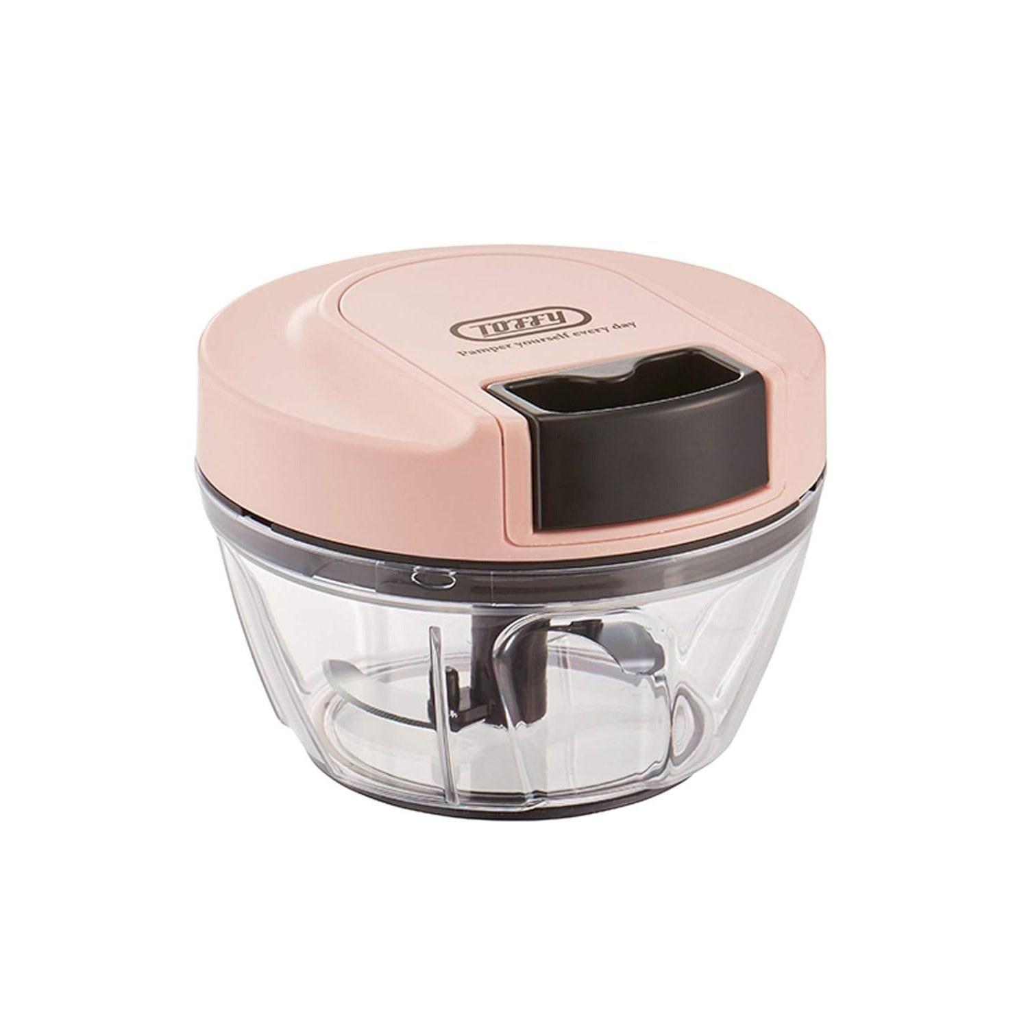 Toffy Handy Chopper Mini II K-HC5 No power required Manual Food Processor Cutter Blender Easy Shell Pink K-HC5-SP