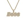 2026 Neuankunft Messing HipHop Bling Iced Out 5a CZ Benutzerdefiniertes Logo Anhänger Buchstabe Halskette