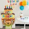 Little Bear First Birthday Party Decorations: Balloons, Cartoon Numbers & Photo Booth Props
