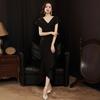 Temperament Red Toast Bride Fishtail Engagement Dress Premium Wedding Return Dress Casual Host Long Dress