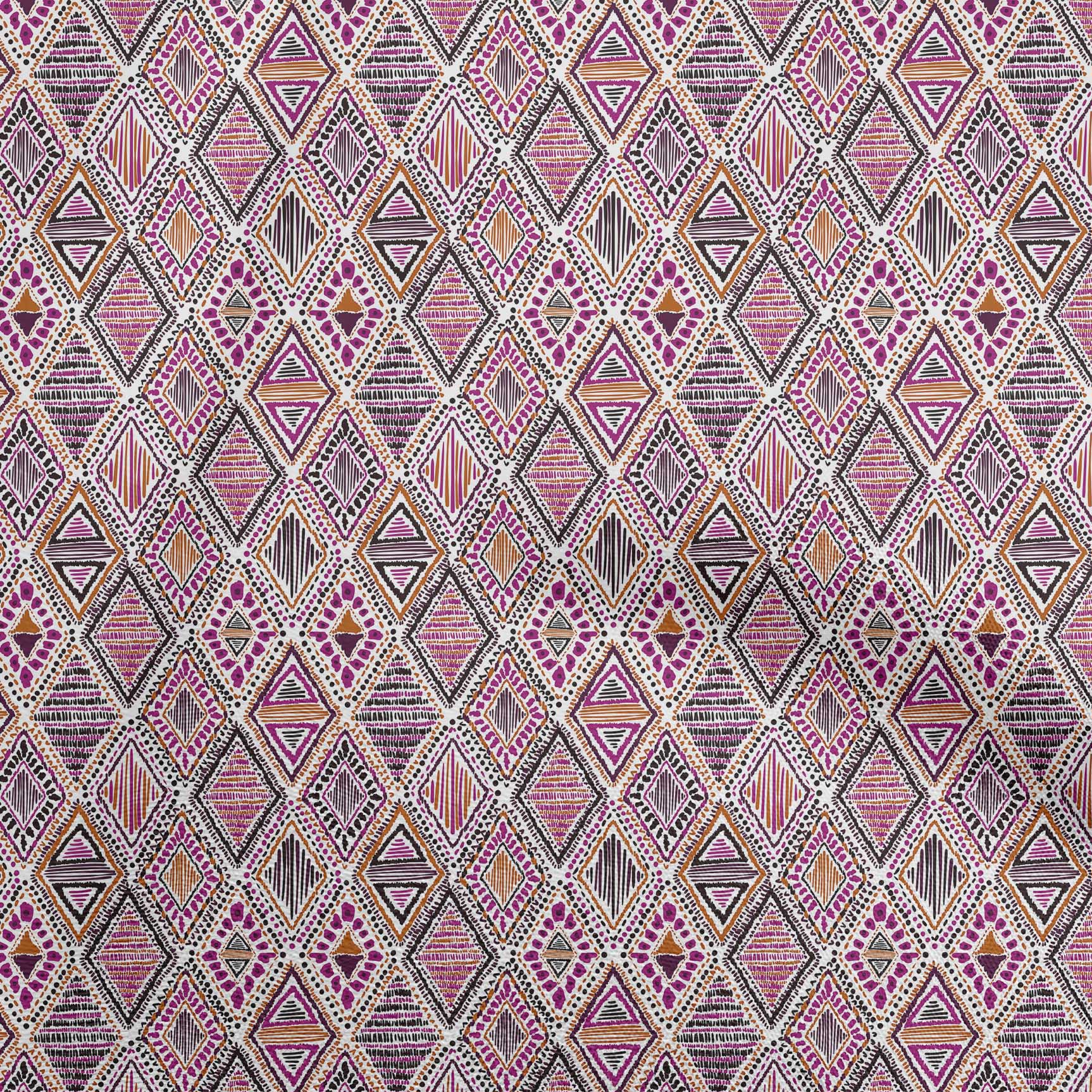 

oneOone Cotton Flex Green Fabric Tribal Quilting Supplies Print Sewing Fabric by The Yard 40 Inch 42InchWide-ViscoseChiffon фіолетовий