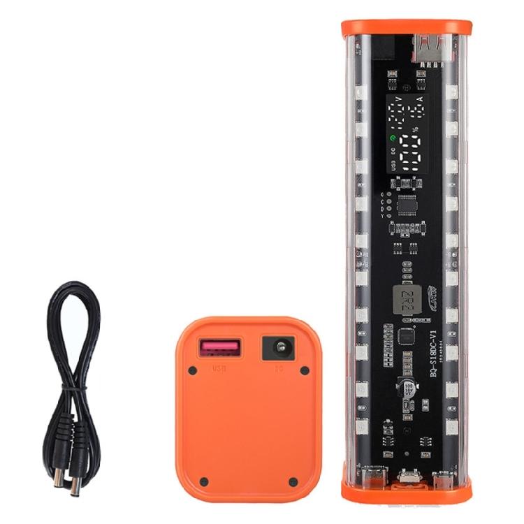Durability Plastic 8Slot 18650 Battery Case Customizable 5-12V Output For Outdoor Adventure And Digital Accessories