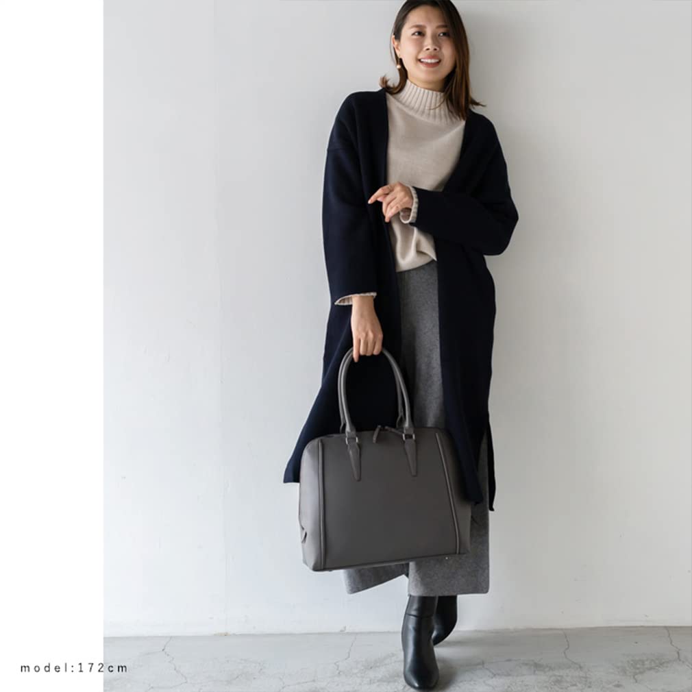 VITAFELICE Women's Round Business Tote Bag vsib-21c33p (Gray)