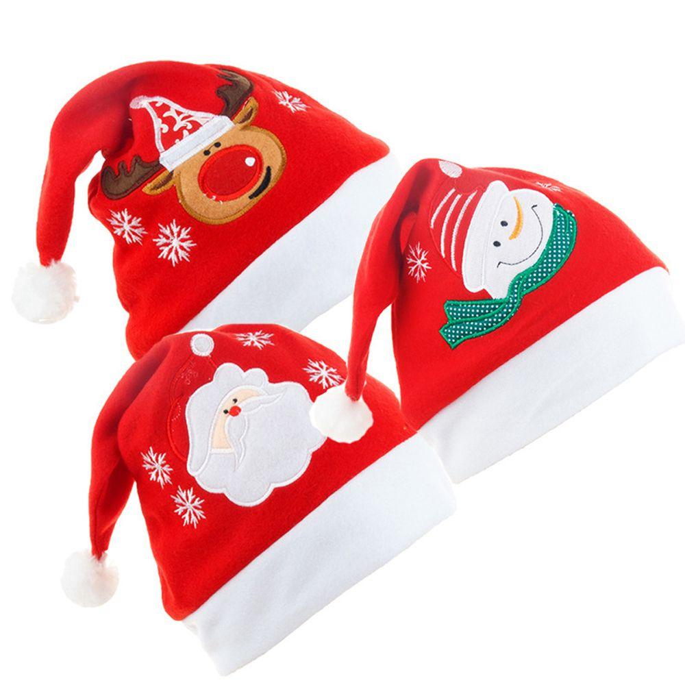 For Men Santa Claus Snowman Skullies Women Christmas Hats Beanies Velvet Hats Korean Winter Caps