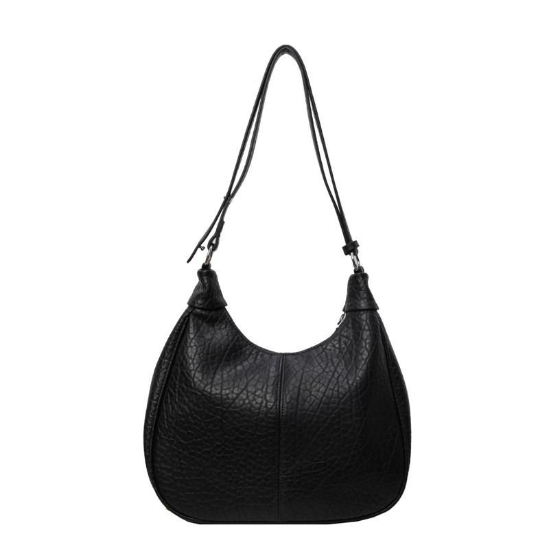 Fashion Crocodile Texture Shoulder Bag For Women 2024 New Summer Simple Crescent Bag Small Niche Trendy Armpit Bag