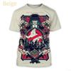 Ghostbusters 3D Print T-shirt Personality Hip Hop Men and Women Casual Round Neck Fun T-shirt Men's Sports Short Sleeve Tops