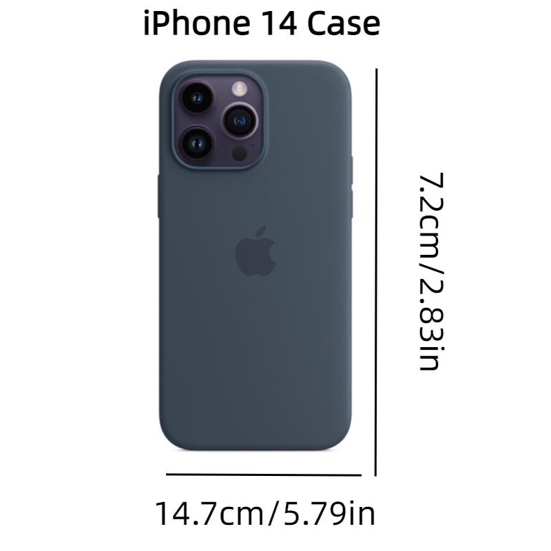 Apple 14 Liquid Silicone Phone Case Full Coverage Magnetic Adsorption Official Protective Cover Purple)