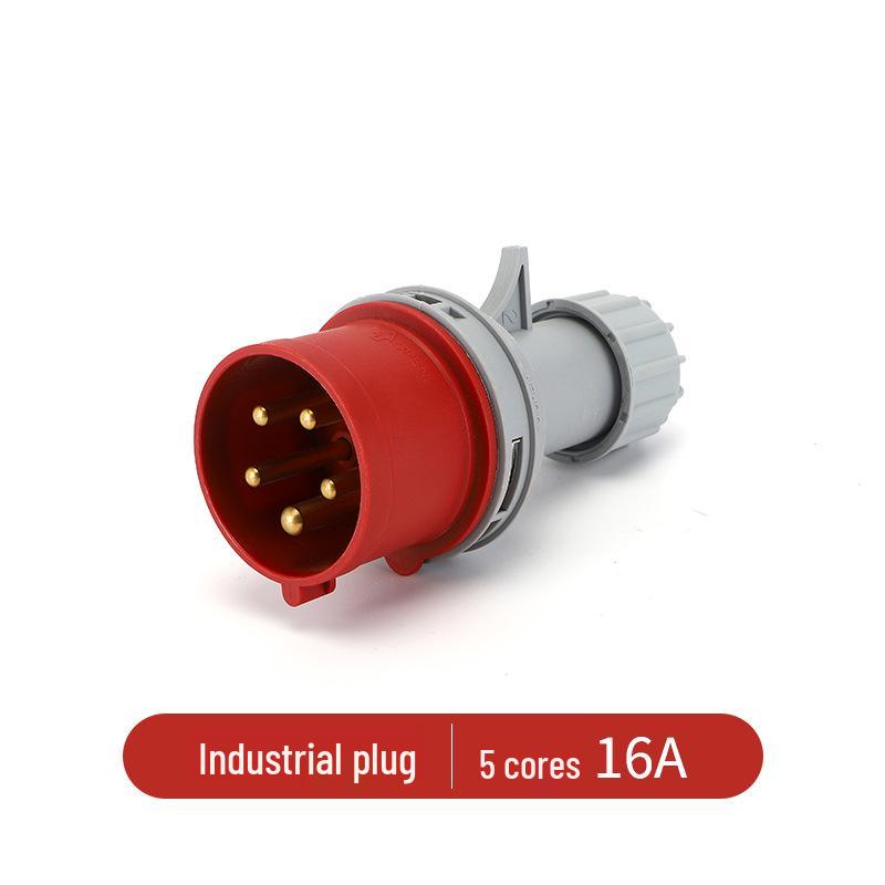 IP44 Waterproof Industrial Plug Socket Connector with Solid Copper Core, 16/32A Aviation Plug.