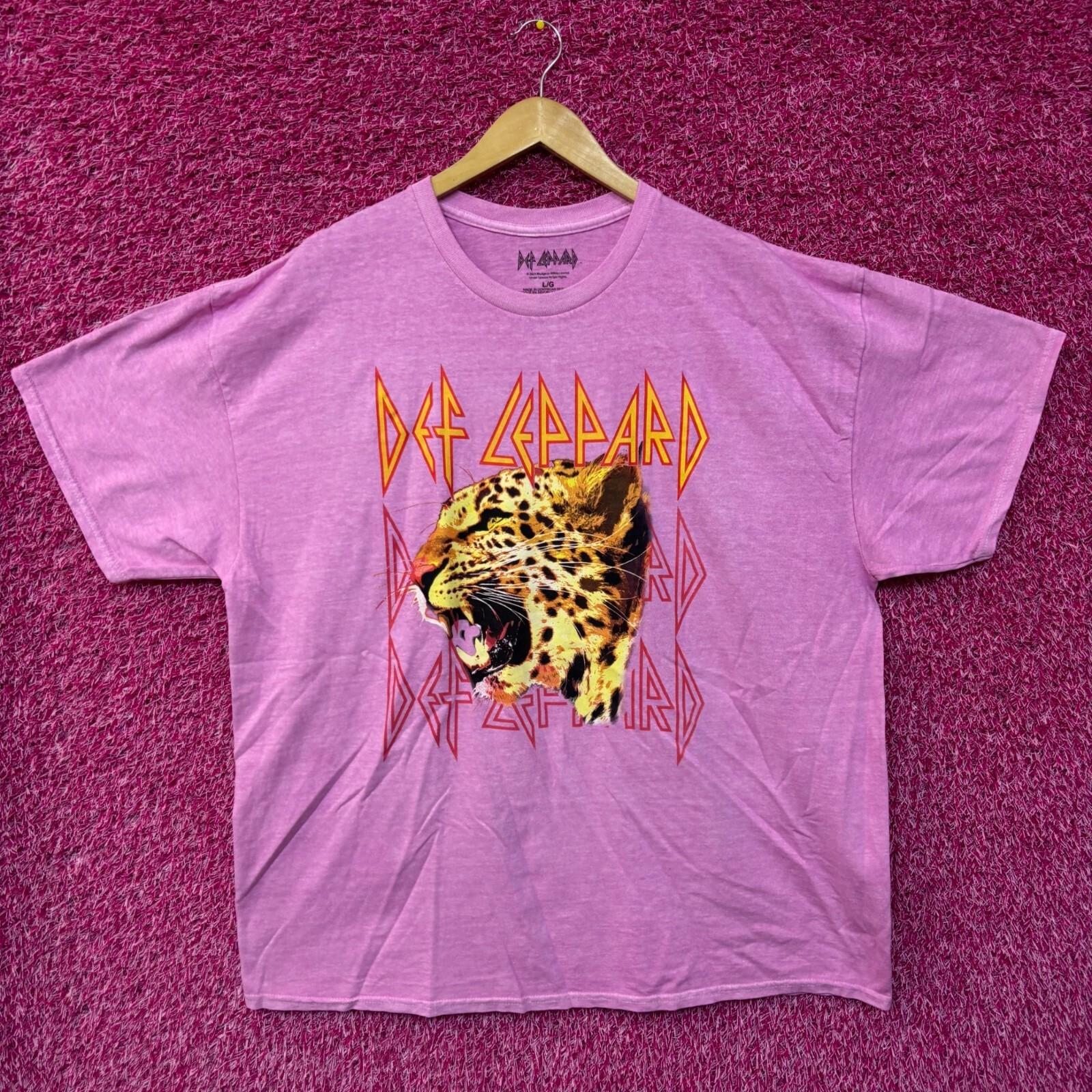 Def Leppard Animals Cheetah oversized rock Tshirt size large L