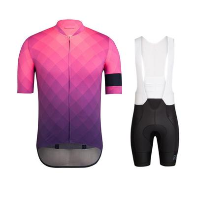 2026 Sommer Atmungsaktives Radsportanzug Set Kurzarm Radanzug Träger Set Atmungsaktiv Tour De France Rennrad Herren und Damen Radsportausrüstung