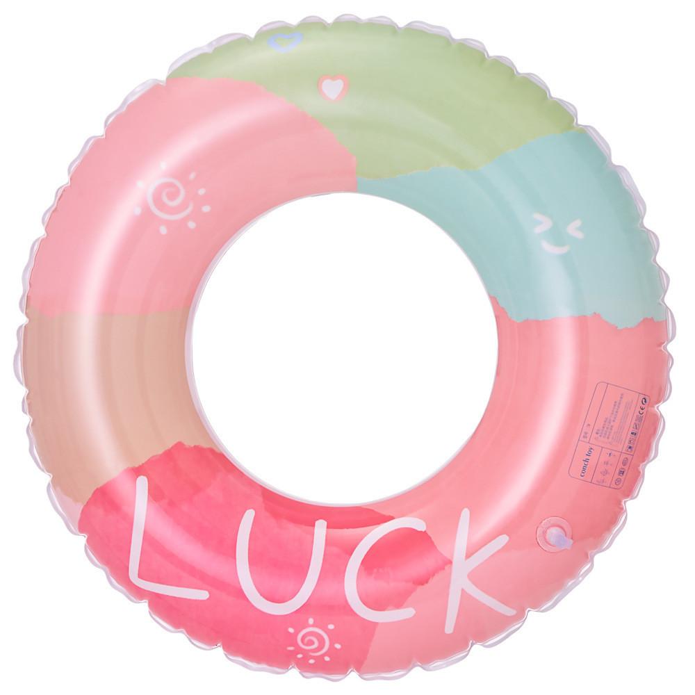 

Xiao L Lucky Rainbow Swim Ring With Handle Large Thick Inflatable Float Ring Photo Shoot Armpit Ring For Children NO.60(10-25KG)