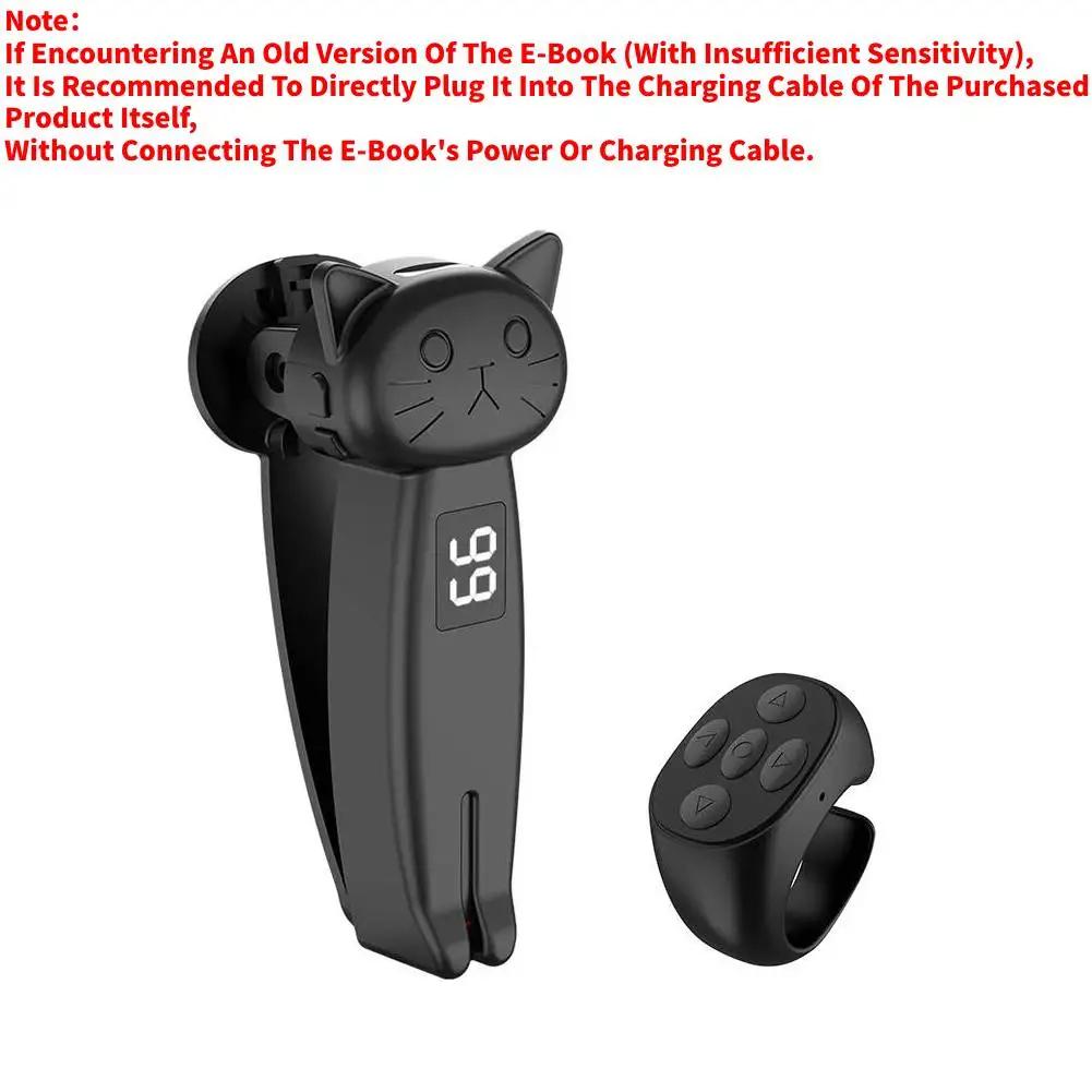 Remote Control Page Turner Bluetooth-Compatible5.3 Camera Shutter Auto Clicker Phone Screen Clicker Device for Kindle Paperwhite