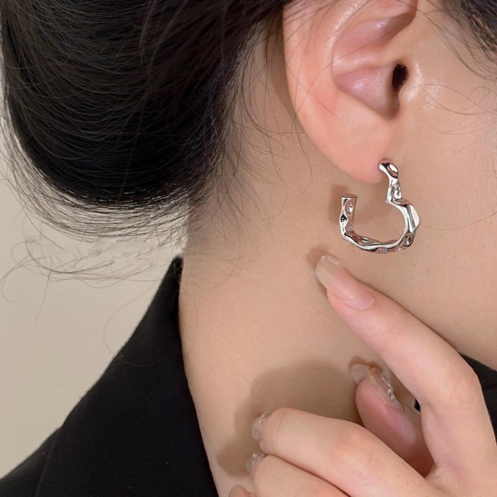 S925 Silver Needle Light Luxury Pearl Zircon Earrings Women's High-end Temperament Niche Versatile Stud Earrings