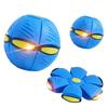 English: Kids Elastic Step Flying Saucer Ball Deformation Toy Light Up Outdoor Parent-Child Interactive UFO Ball