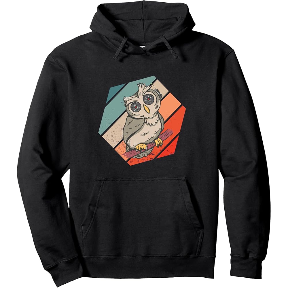 Funny Owl, Sci-Fi Robot Owl, Futuristic Owl, Mechanical Owl Hoodie