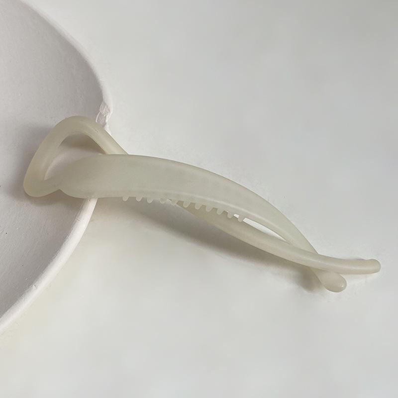 Korean Style Frosted Large Banana Hair Claw Clip for Elegant Updos