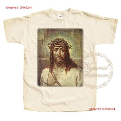 Catholic Natural T Shirt Jesus Christ Son Of God V39 Vintage Sizes S 5xl Vintage Homme Top For Everyday Wear Streetwear