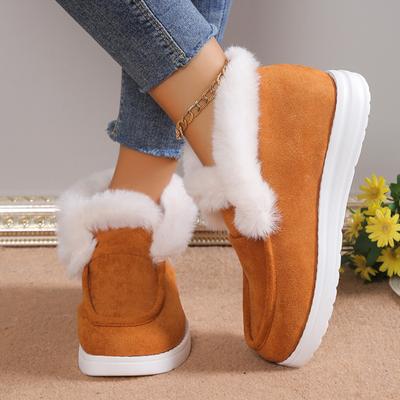 Low Cut Shoes, Casual Shoes, Suede, Cotton Boots, Thick Shoes, Flat Shoes