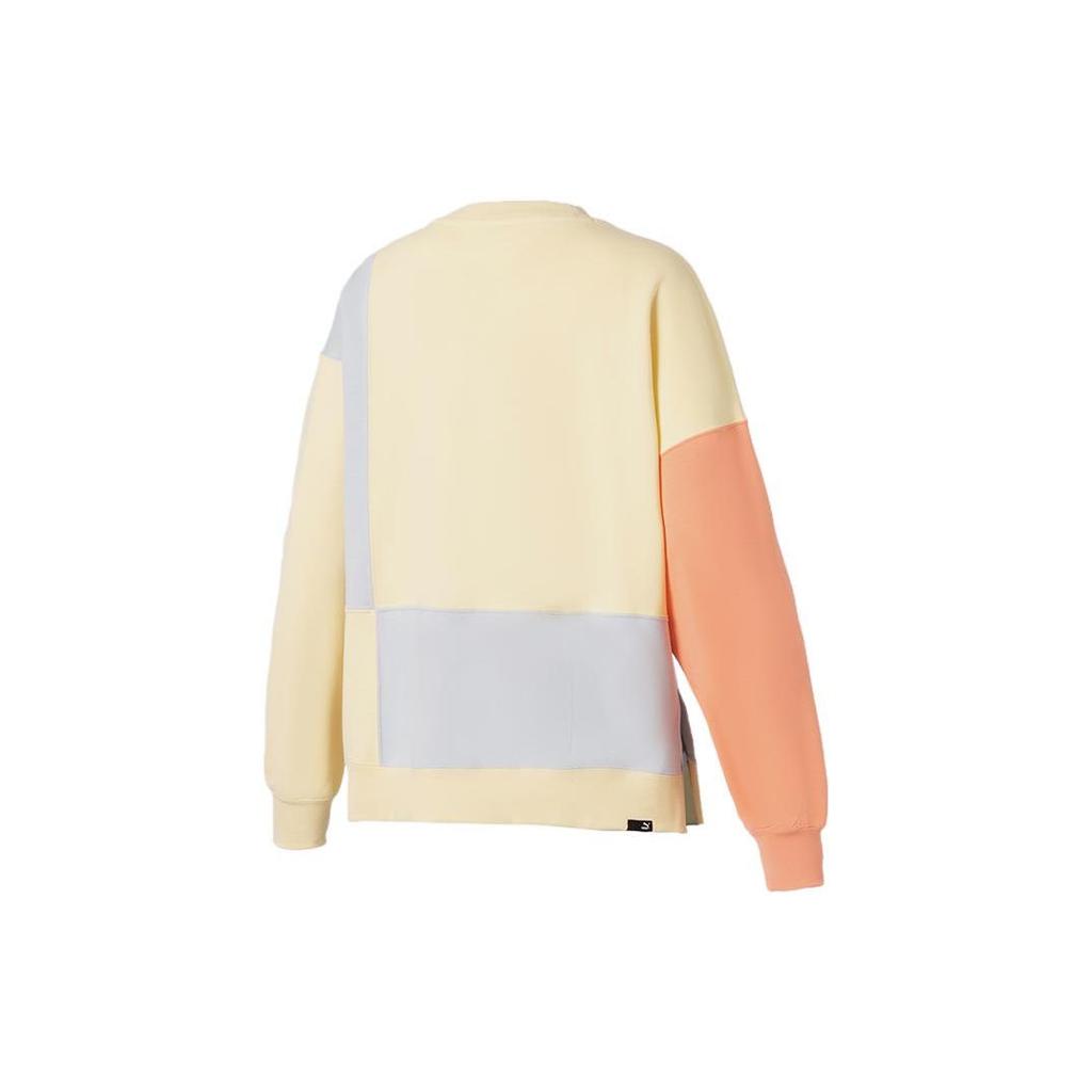 Puma Sportlich lässiger Rundhals-Pullover Sweatshirt Damen Sweatshirt Beige 535366-41