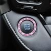 AUKEPO Car Shiny Crystal Rhinestone Engine Start Ring Decal,2 Pack Car Button Start Button Cover/Sticker,Key Ignition Knob Shiny Ring,Shiny Car