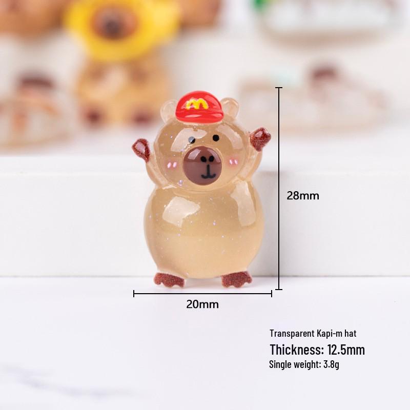 Resin Capybara DIY Phone Case Patches & Kids' Hair Accessories Charms