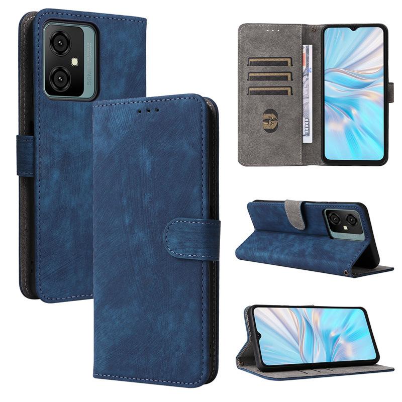 Flip-Cover für Blackview Oscal C70, PU-Leder-Telefonhülle, Rundumschutz, stoßfest mit [RFID-Blockierung]