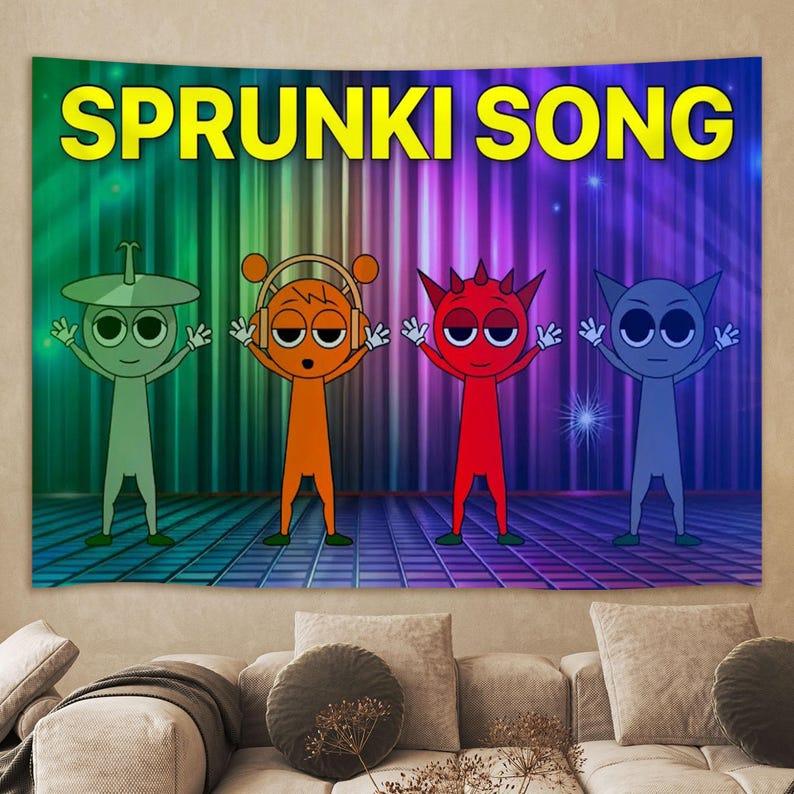 Rainbow Friends tapestry 75x100