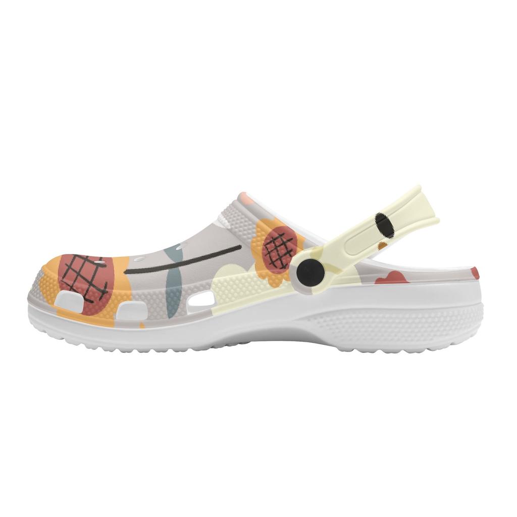 For Women Men EVA Clogs Cartoon Printed Flexible Breathable Slip On Garden Shoes Beach Pool Bathroom Home Home Slippers Beach Wear