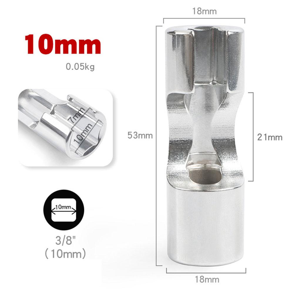 Fuel Line Socket Wrench 10-19mm Diesel Injector Fuel Line Socket Wrench Set Union Nut Socket For Elbow Nuts & Bolts Hand Tool