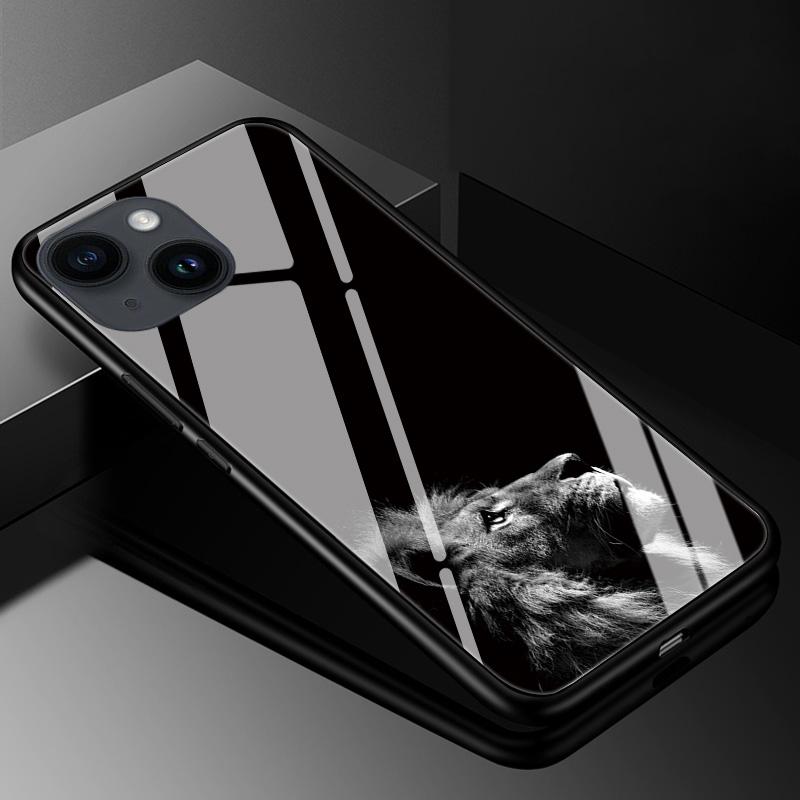 Tempered Glass Case for iPhone 13 14 Pro Max Cover Hard Case for iphone 14pro 11 13 12 11 Pro Max 14 Plus Phone Case TPU Bumper