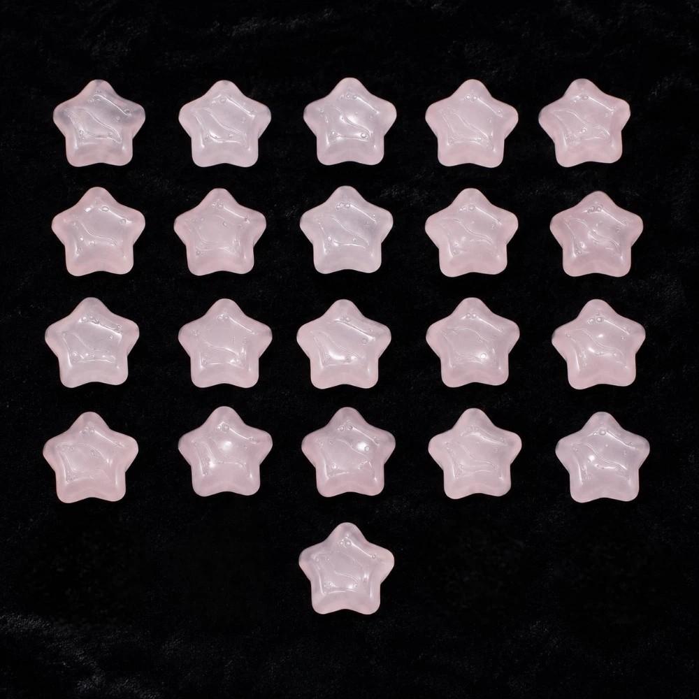 21pcs White Crystal Spacer Loose Beads Sodalite Jewelry Making Material Necklace Earrings