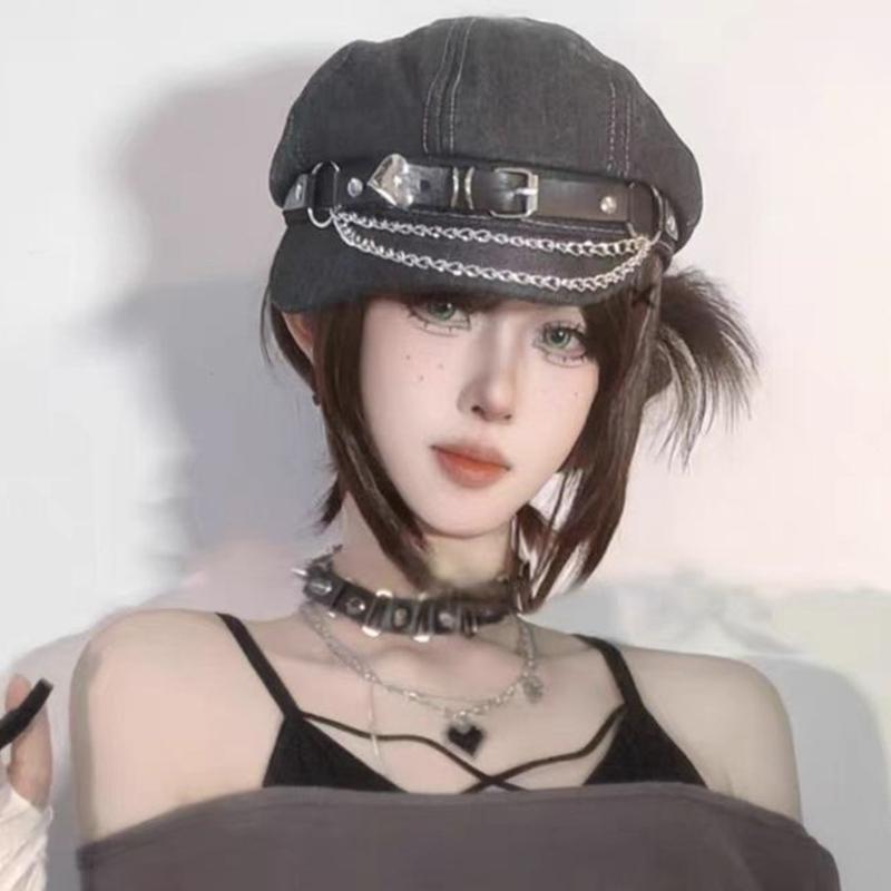 Newsboys Octagonal Hat Women Girl Korean Beret Hat Outdoor Photo Caps Dome Caps Popular Shopping Streetwear Hat