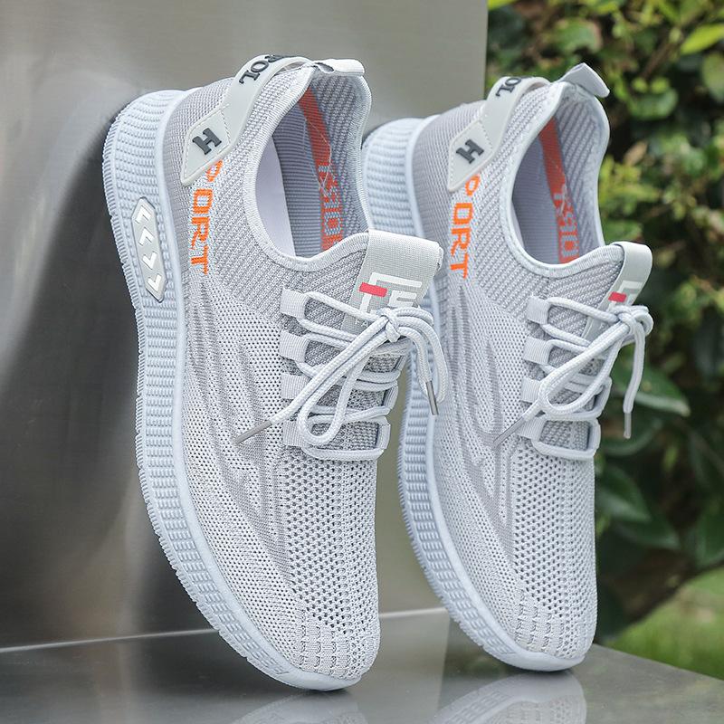 Summer New Breathable Hollow Mesh Shoes Casual Sports Shoes Mesh Coconut Shoes