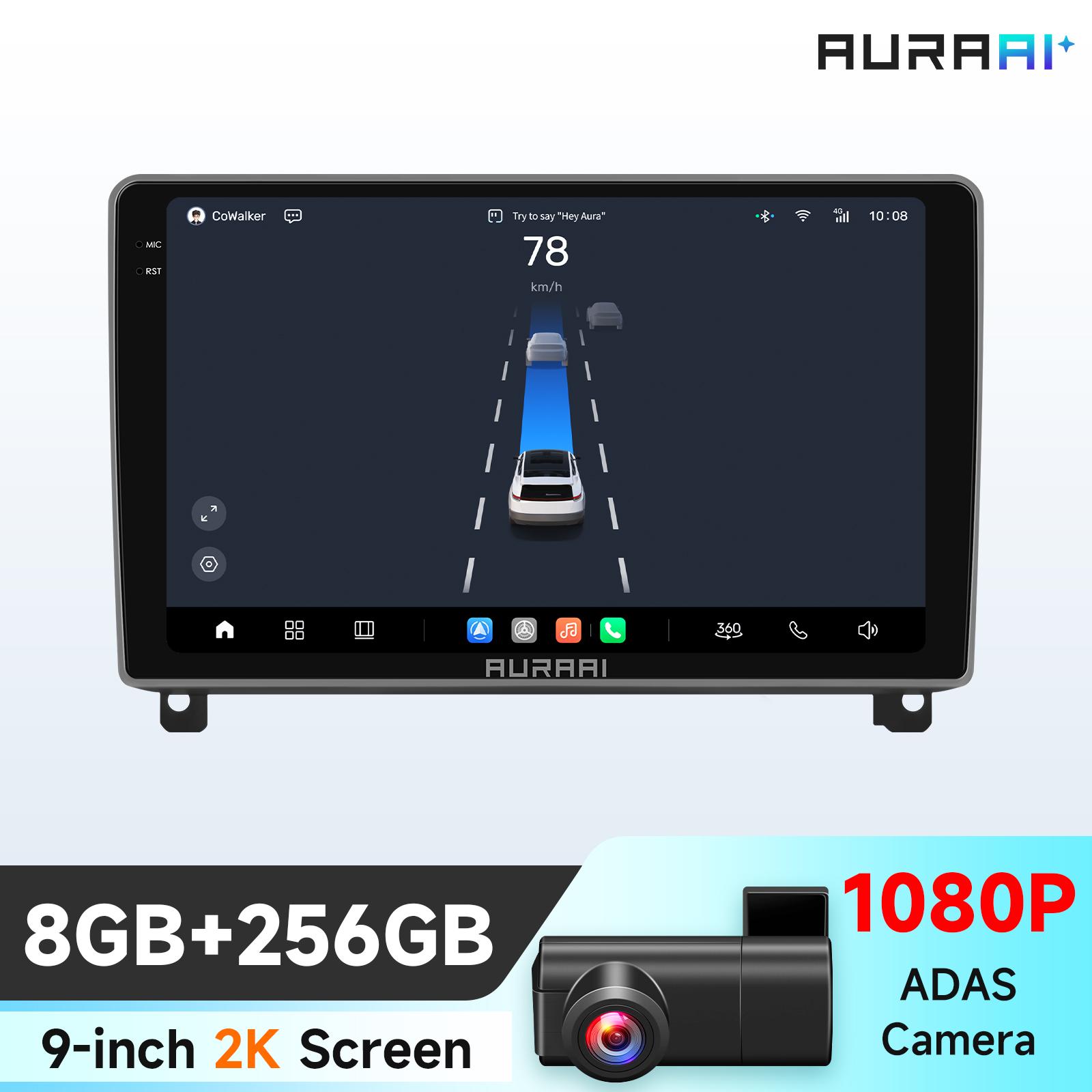 

Hizpo 2K Screen Wireless Apple Carplay Android Auto for Peugeut 407 1 2004 - 2011 Car Infotainment Multimedia Player GPS Stereo S8 8Core 8G 256G 9inch ADASC2