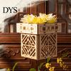Lantern Making Kit DIY Wood Carving Kit, Chinese Style Square Crafts for Mid Autumn Festival Kid Adults, Material Set Mid-Autumn