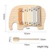 Musical Instruments Montessori Music Wooden Cartoon Bee  Ringing Toy 0 12 Months Toys Kids Early Educational Wooden Instruments