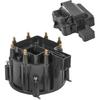 HEI Distributor Cap and Rotor Replacement For K549 SBC 283 305 307 327 350 400 BBC 454 396 427 Black Male Large Distributor Cap Rotor Kit