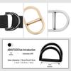 Adjustable Metal D-Ring Belt Buckle for Coats and Dresses