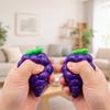 Slow Rising Purple Grape Pinch Squeeze Ball Brick Surface Texture Sensory Tension Relief Sensory Toy